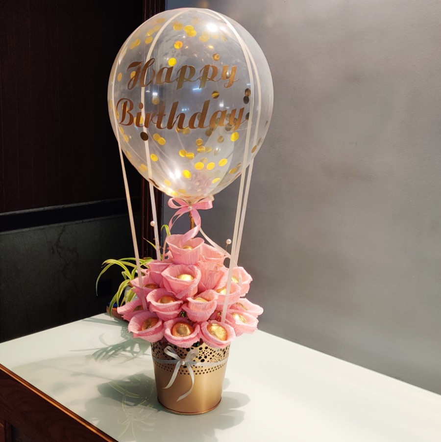 Cake Pop Bouquet - Ballerina Balloon
